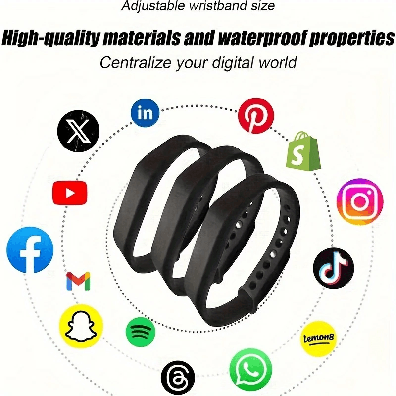 NFC Smart Bracelet – The Future of Effortless Wristband Sharing-No Apps No Fees