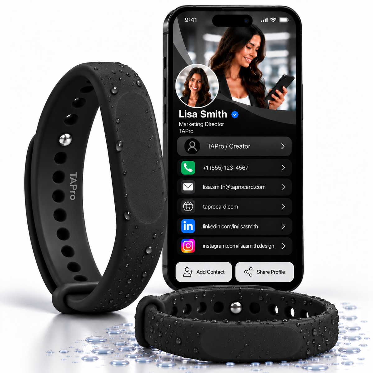 Programmable NFC Bracelet – Smart Wristband for 100+ Uses