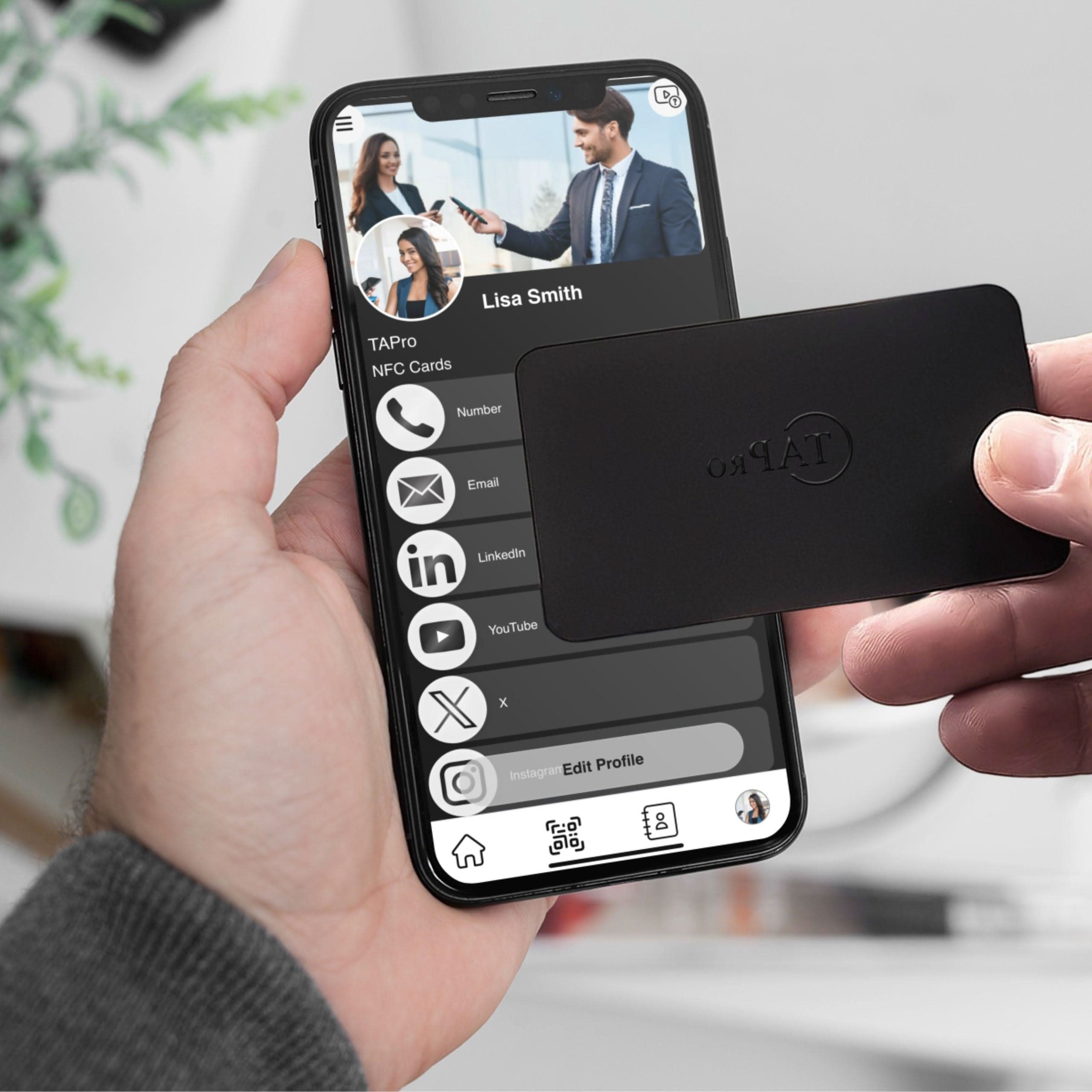 NFC Digital Mini Business Card with 3M Sticker – Easy Networking - Tapro
