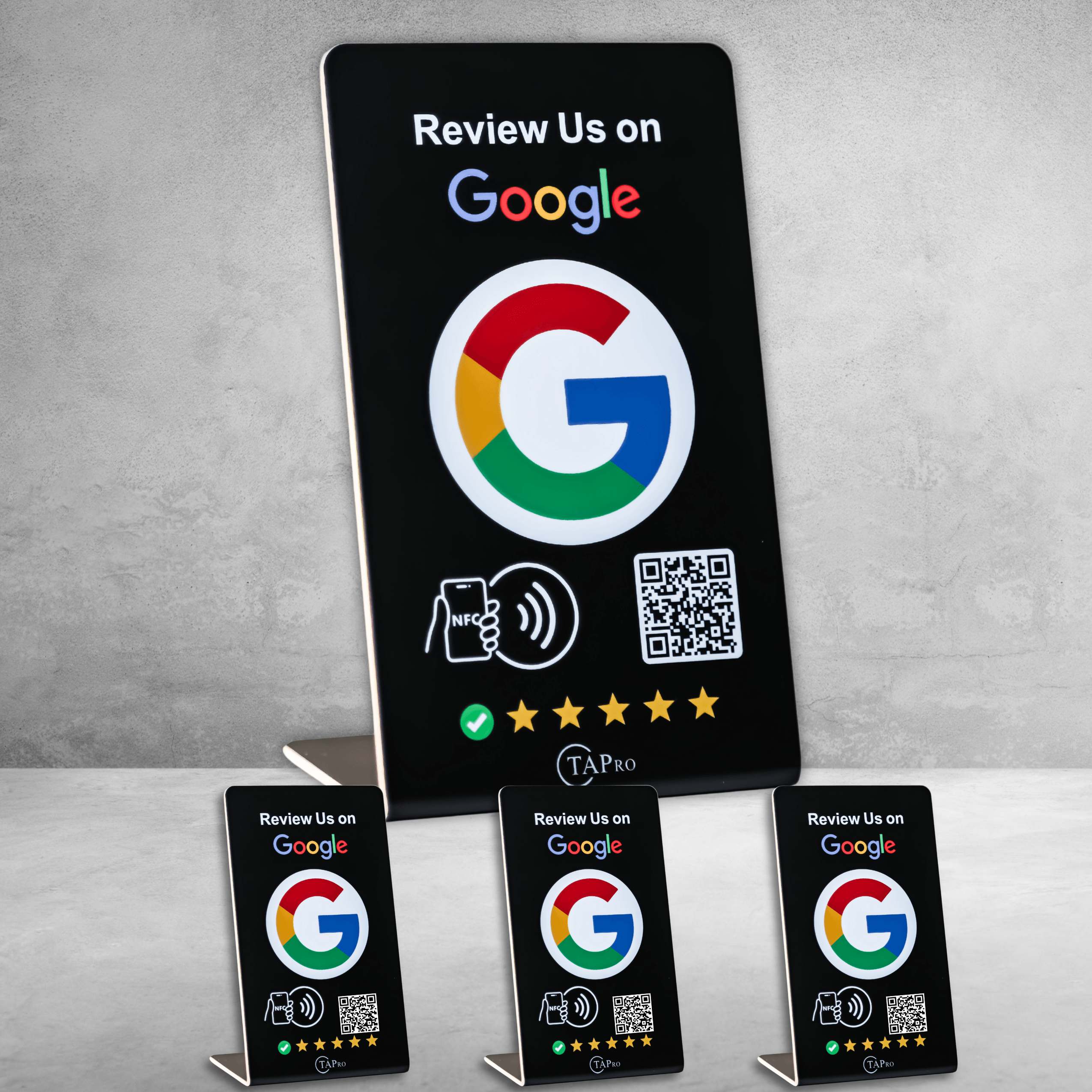 Tap Google Review Stands (3-Pack) - Tapro