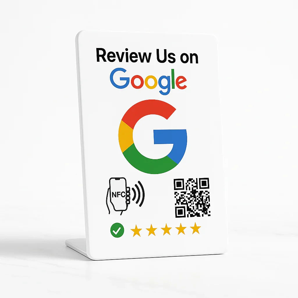 TAPro Google Review QR Code Displays: Get More Reviews