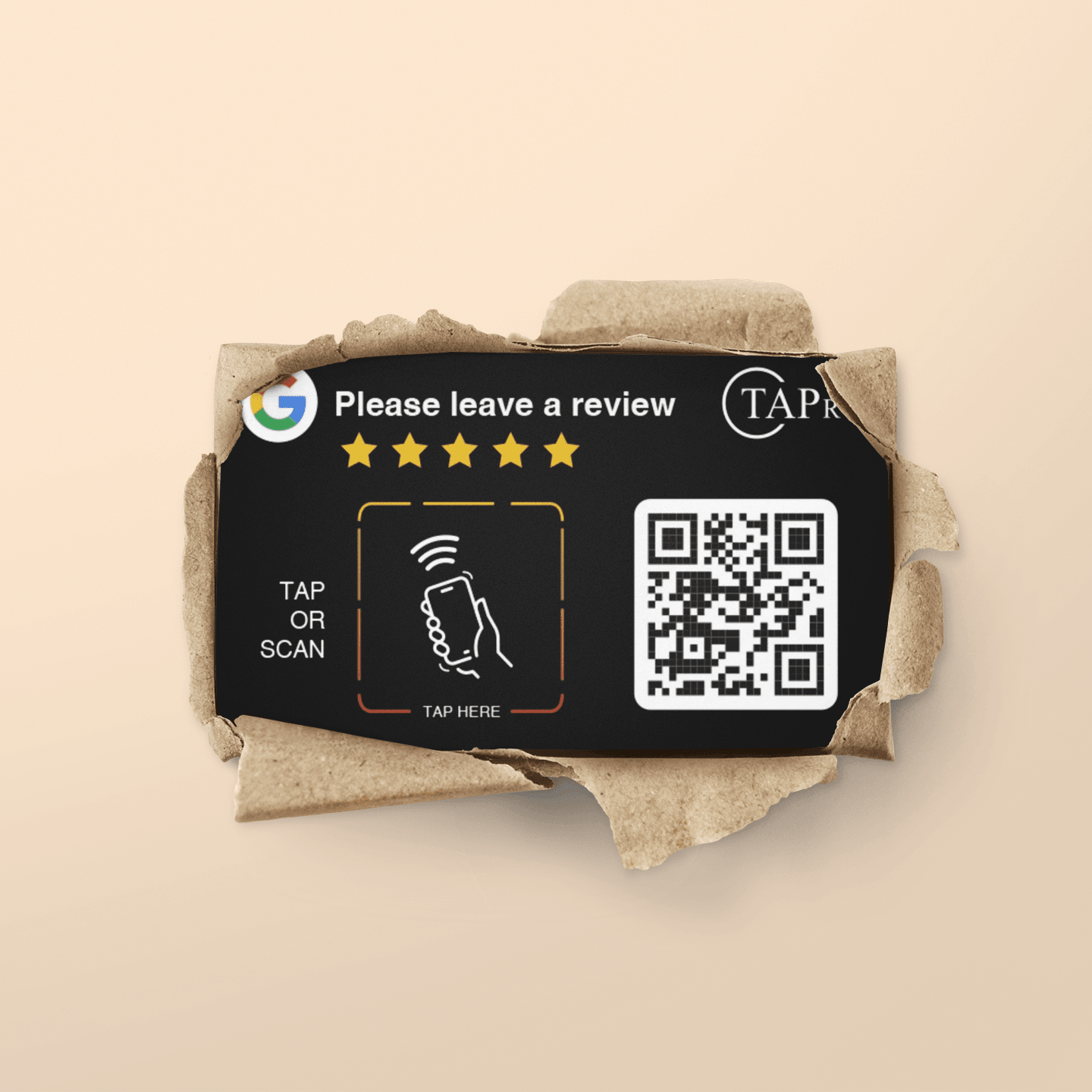 Tap Review Us On Google 3M Sticker Card - Tapro