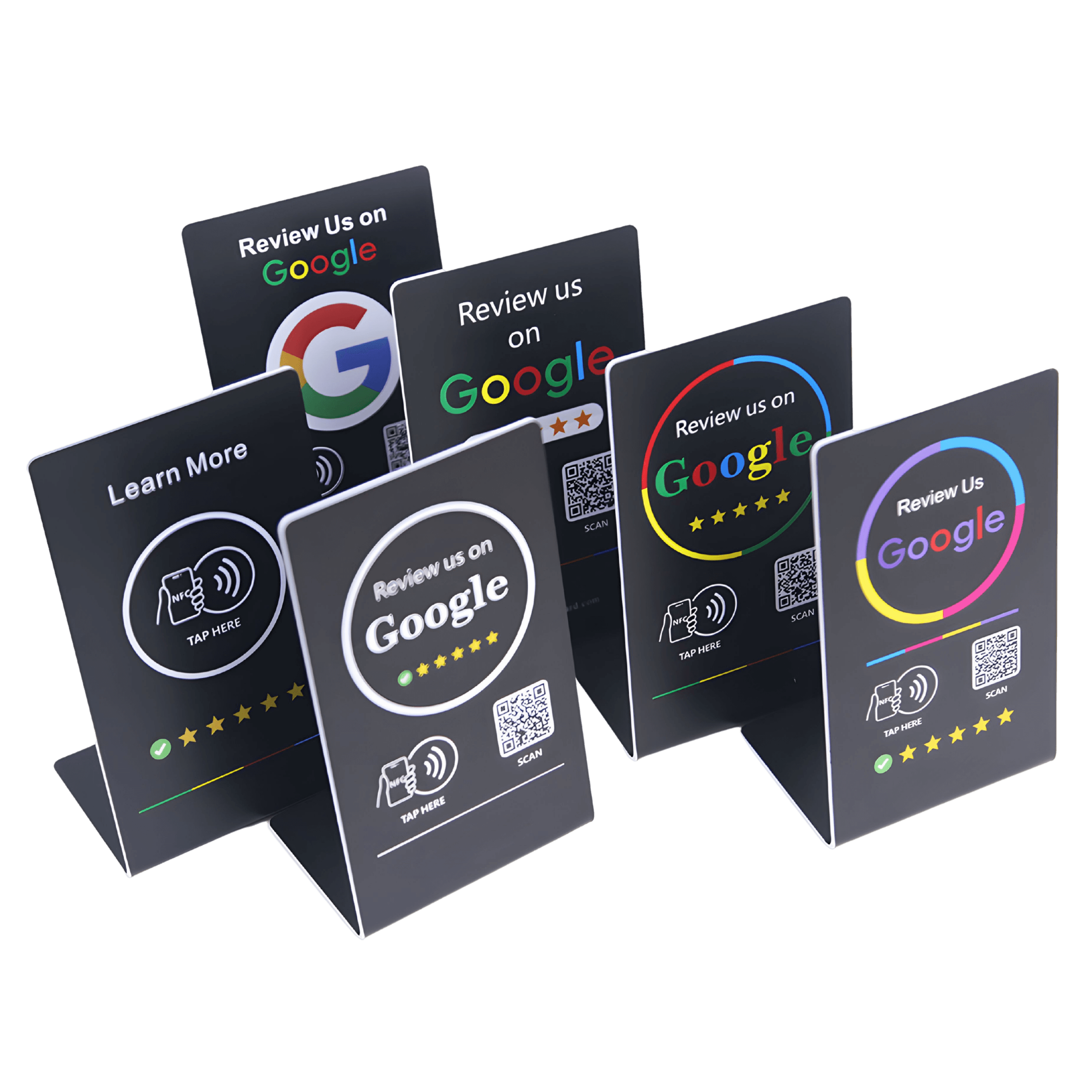 Google My Business Review Stand 5-Pack - Tapro