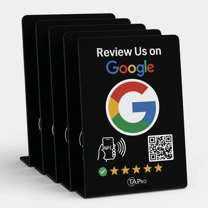 TAPro Google Review Stands for Business - NFC and QR Code Review Devices