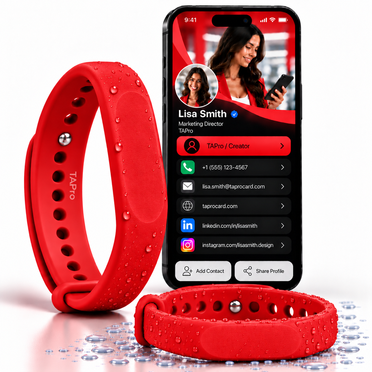 Programmable NFC Bracelet – Smart Wristband for 100+ Uses