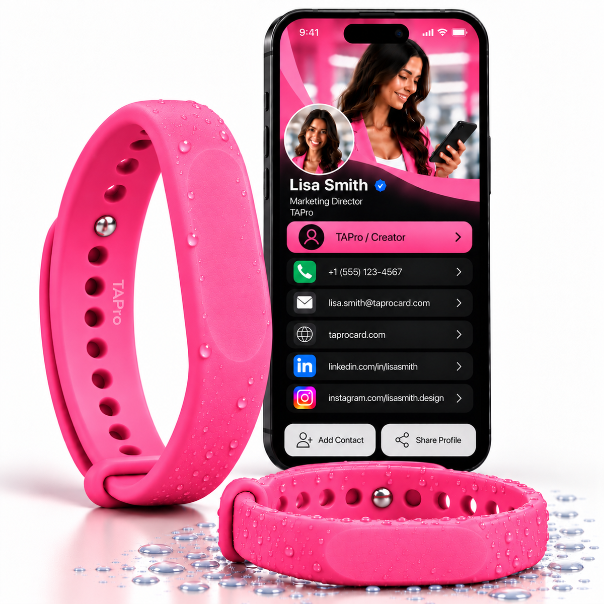 Programmable NFC Bracelet – Smart Wristband for 100+ Uses