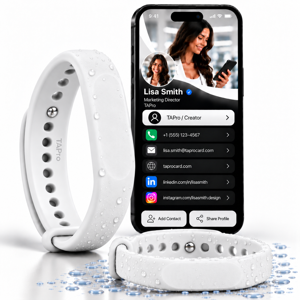 Programmable NFC Bracelet – Smart Wristband for 100+ Uses