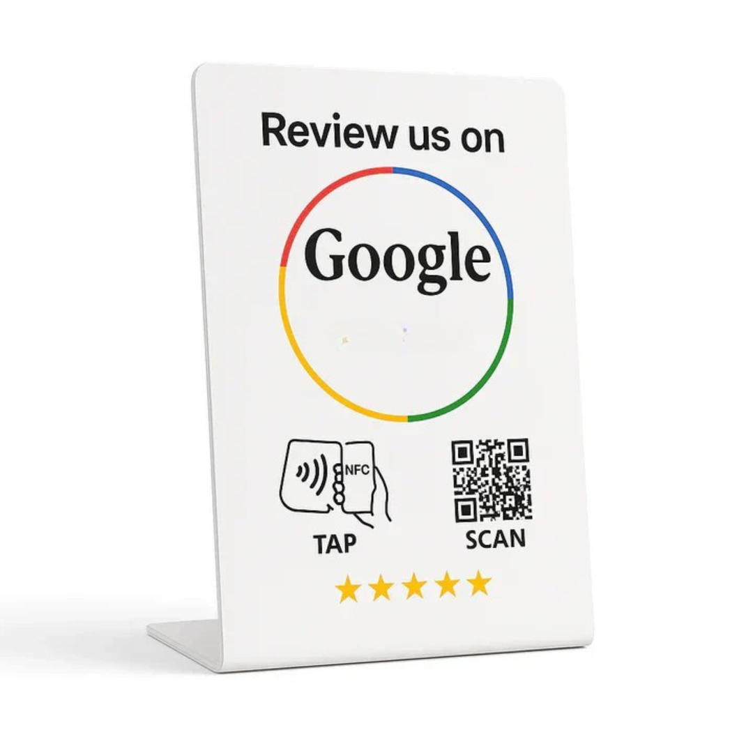 best google review stand with elegant design and value