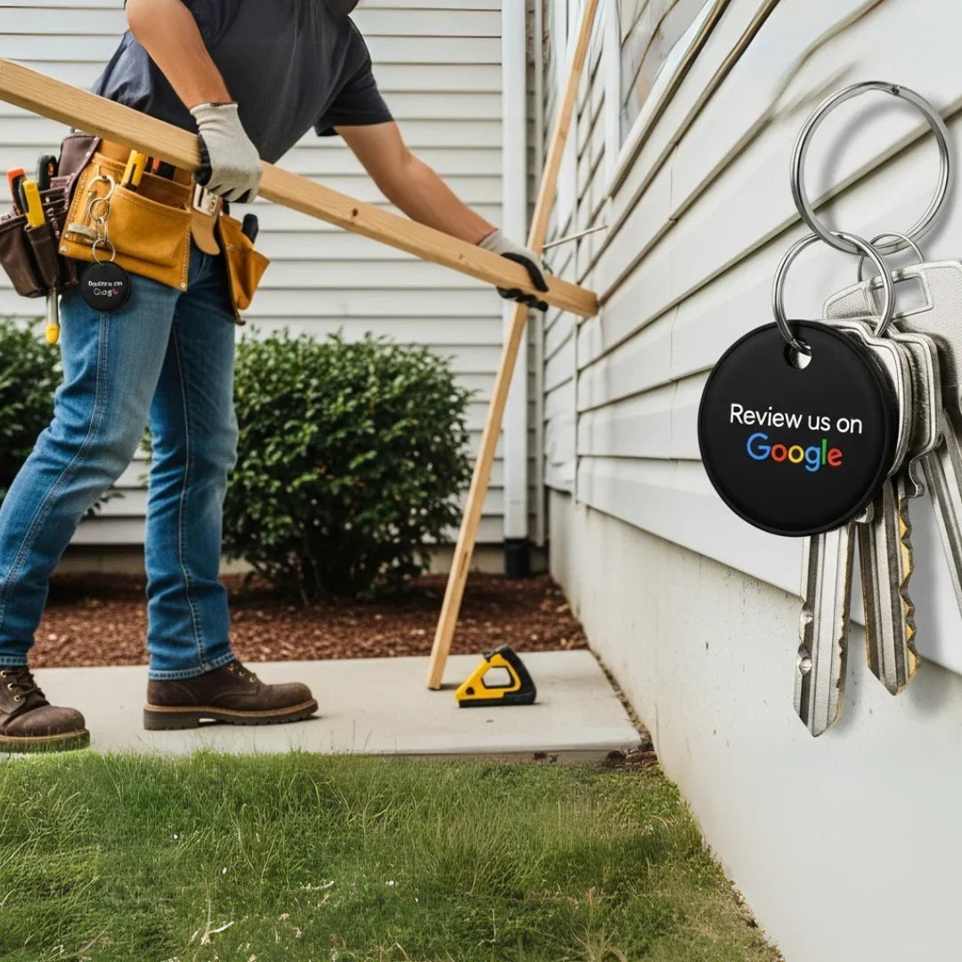 Triple Pack Smart NFC Keychains to Boost Google Reviews for Local Business