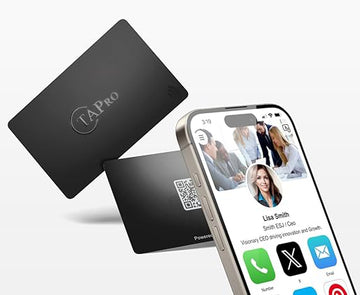 Black NFC Digital Business Card by TAPro 