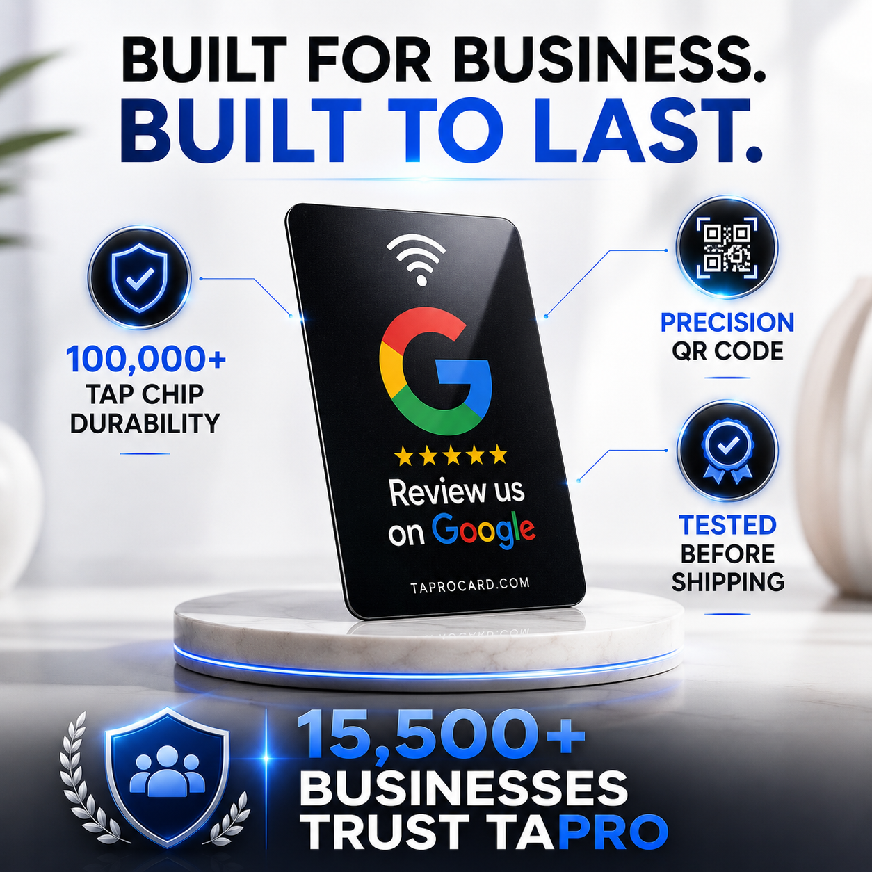 NFC + QR Google Review Cards Bundles – Google Review Card with QR Code | TAPro