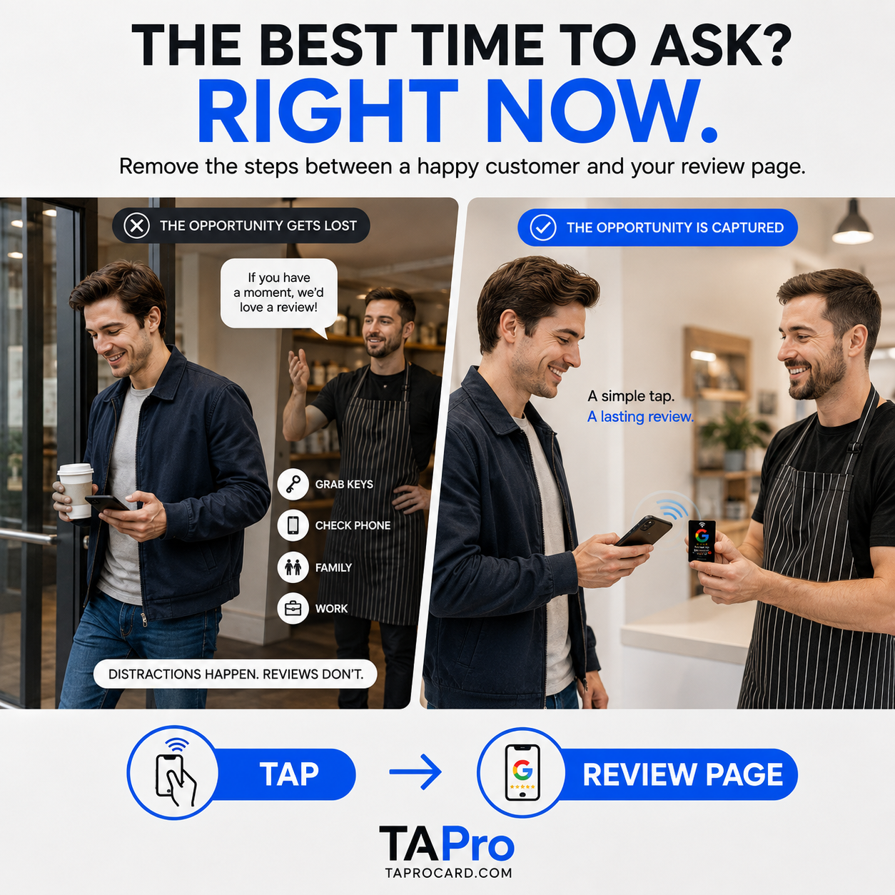NFC + QR Google Review Cards Bundles – Google Review Card with QR Code | TAPro