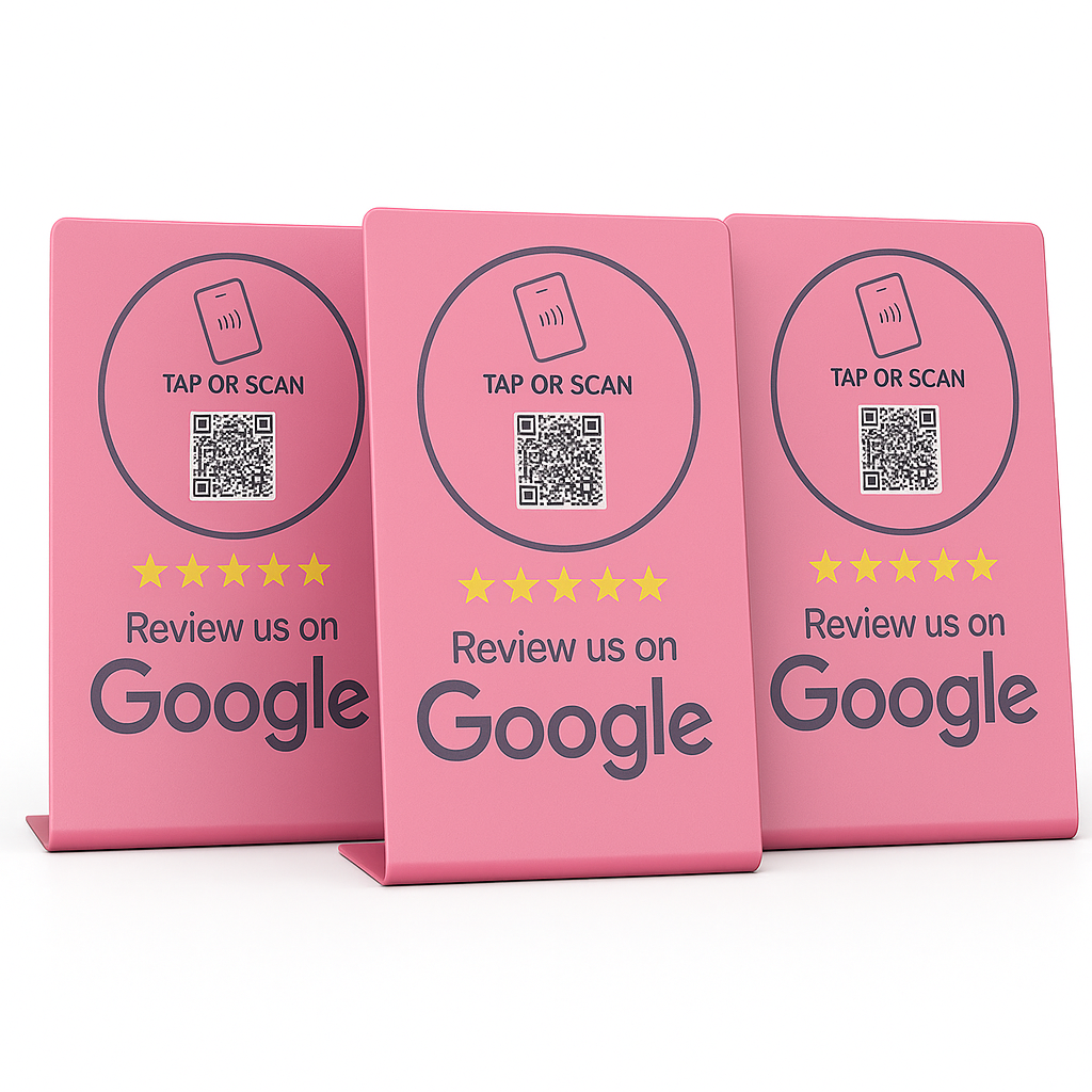 Google Review Stand - NFC & QR Code, Tap To Review System