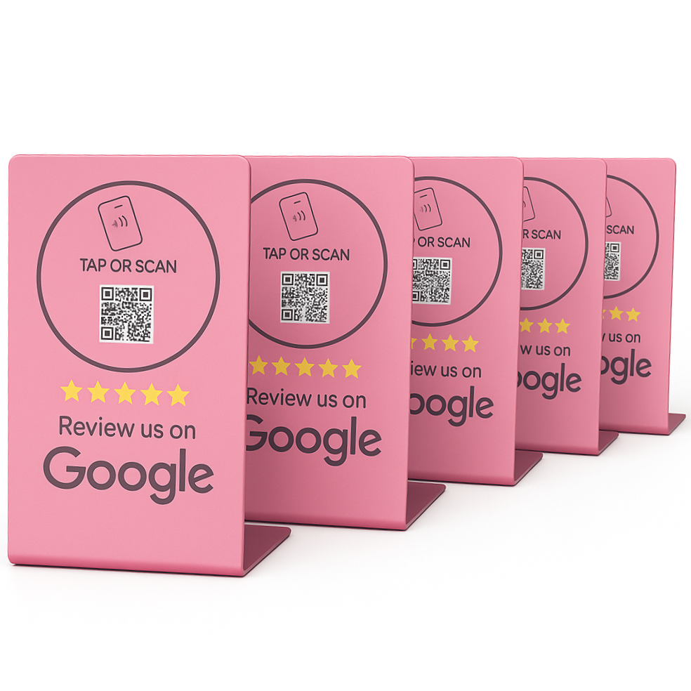 Google Review Stand - NFC & QR Code, Tap To Review System