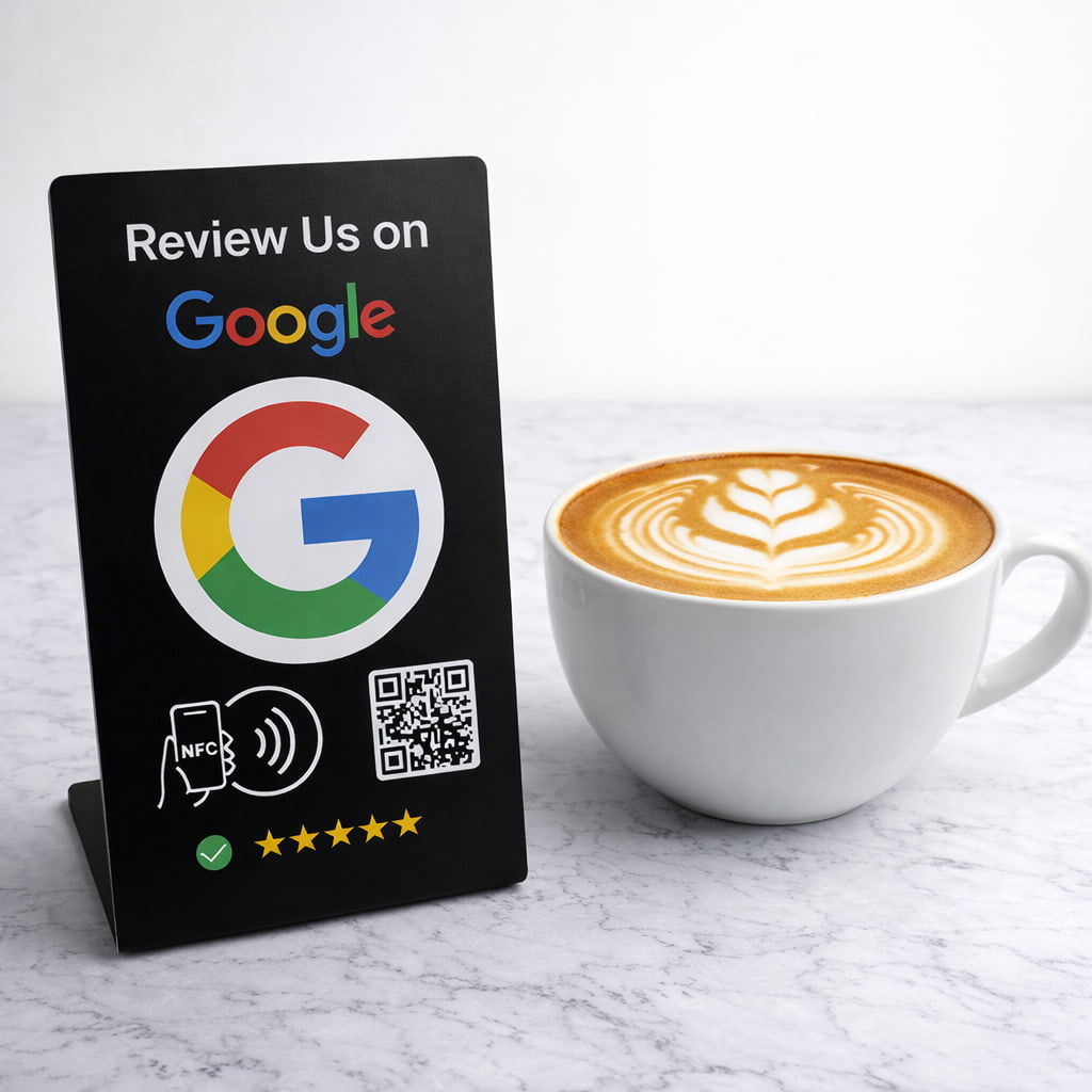 Buy Google Review Stand - NFC & QR Code  Business Signage, NTAG215 Chip, Google Review Stands by TAPro