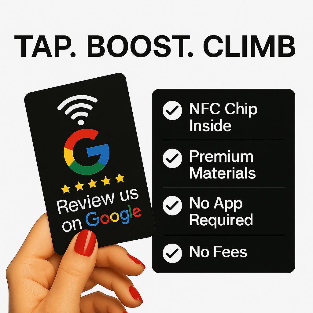 NFC Google Review Card – Tap to Leave a Review Instantly