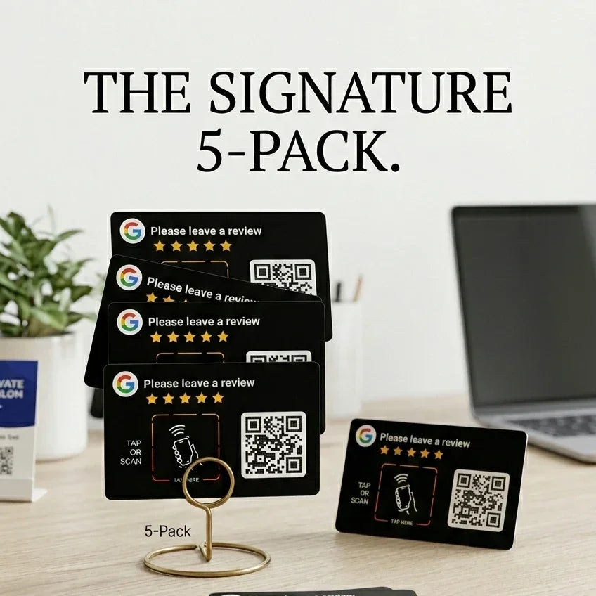 Google Review QR Code Card | 3M NFC Chip Technology, Black Color | Feedback Card | Reputation Management-TAPro - TAPro