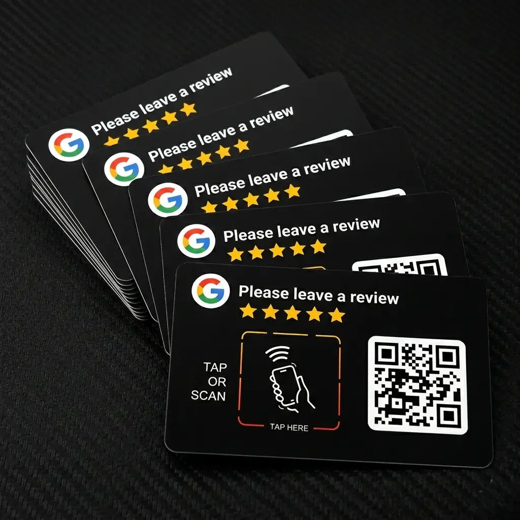 Google Review QR Code Card | 3M NFC Chip Technology, Black Color | Feedback Card | Reputation Management-TAPro - TAPro