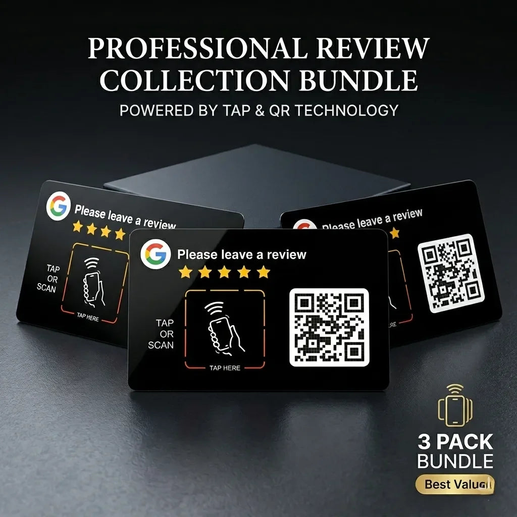 Google Review QR Code Card | 3M NFC Chip Technology, Black Color | Feedback Card | Reputation Management-TAPro - TAPro
