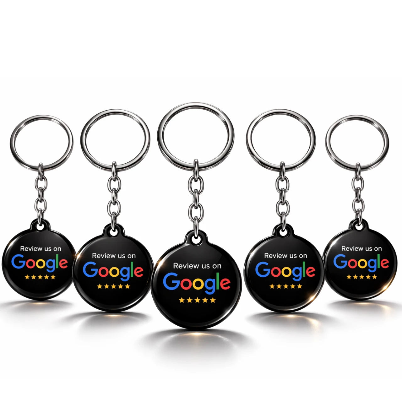 NFC Google Review Keychain – NTAG215 Chip, Acrylic Black | Tap to Collect 5-Star Reviews, Contactless Smart Tag for Small Business Growth | TAPro