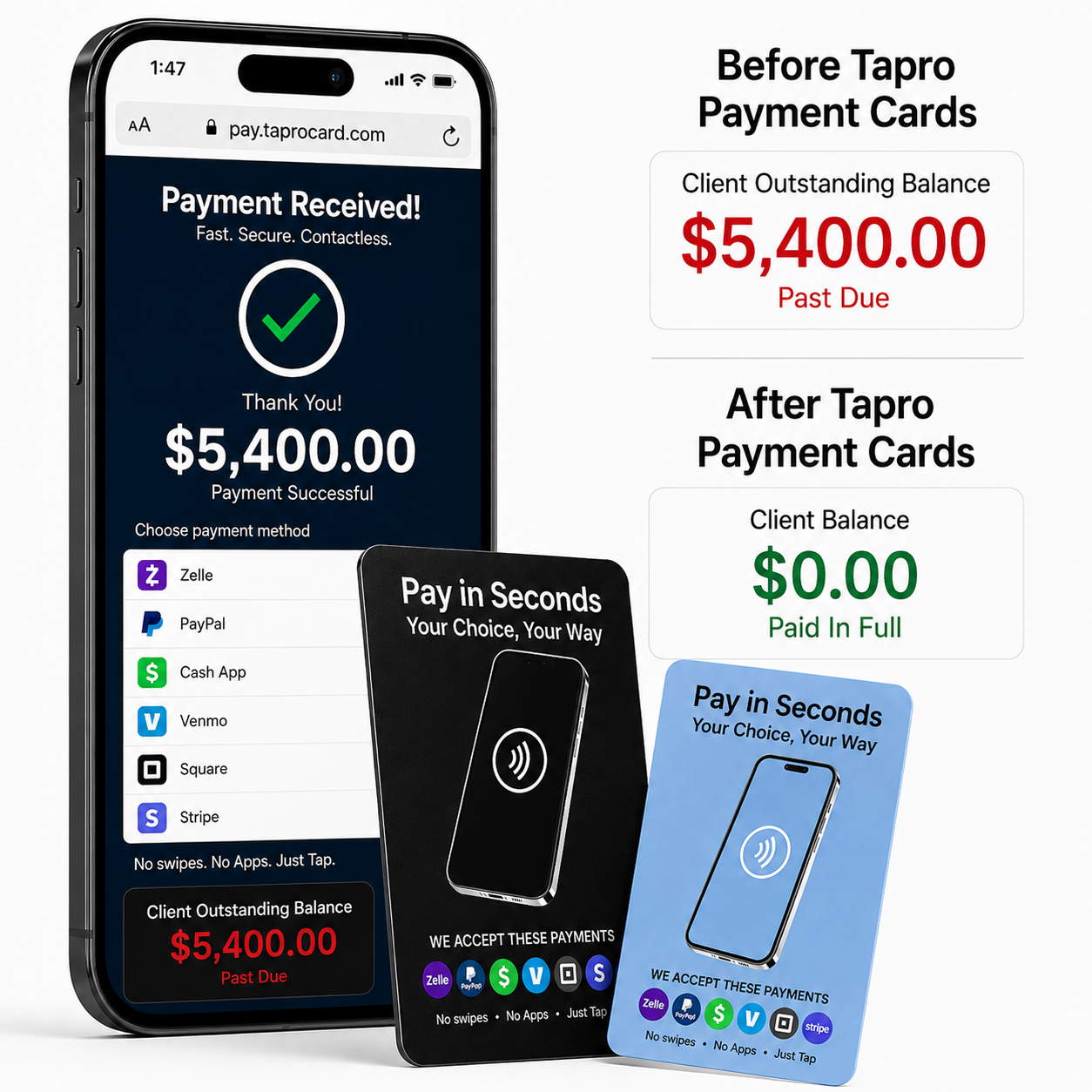 NFC Payment Card – Tap to Pay Link Card for Contractors & Businesses