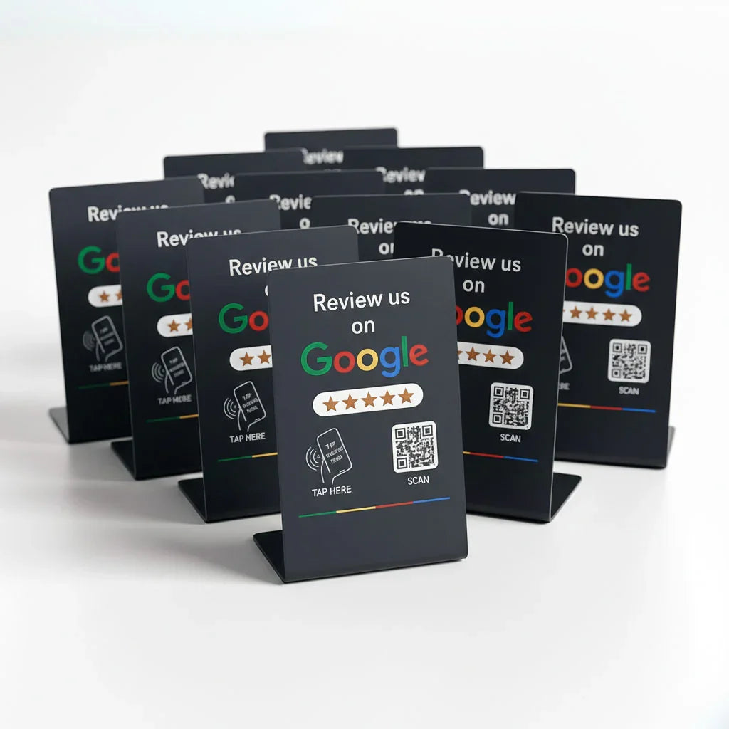 Google Review Stand NFC + QR Tap Sign Review Stands | TAPRO