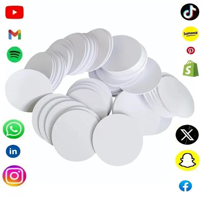 NTAG215 NFC Tags – Blank, Rewritable, Compatible with NFC-Enabled Devices