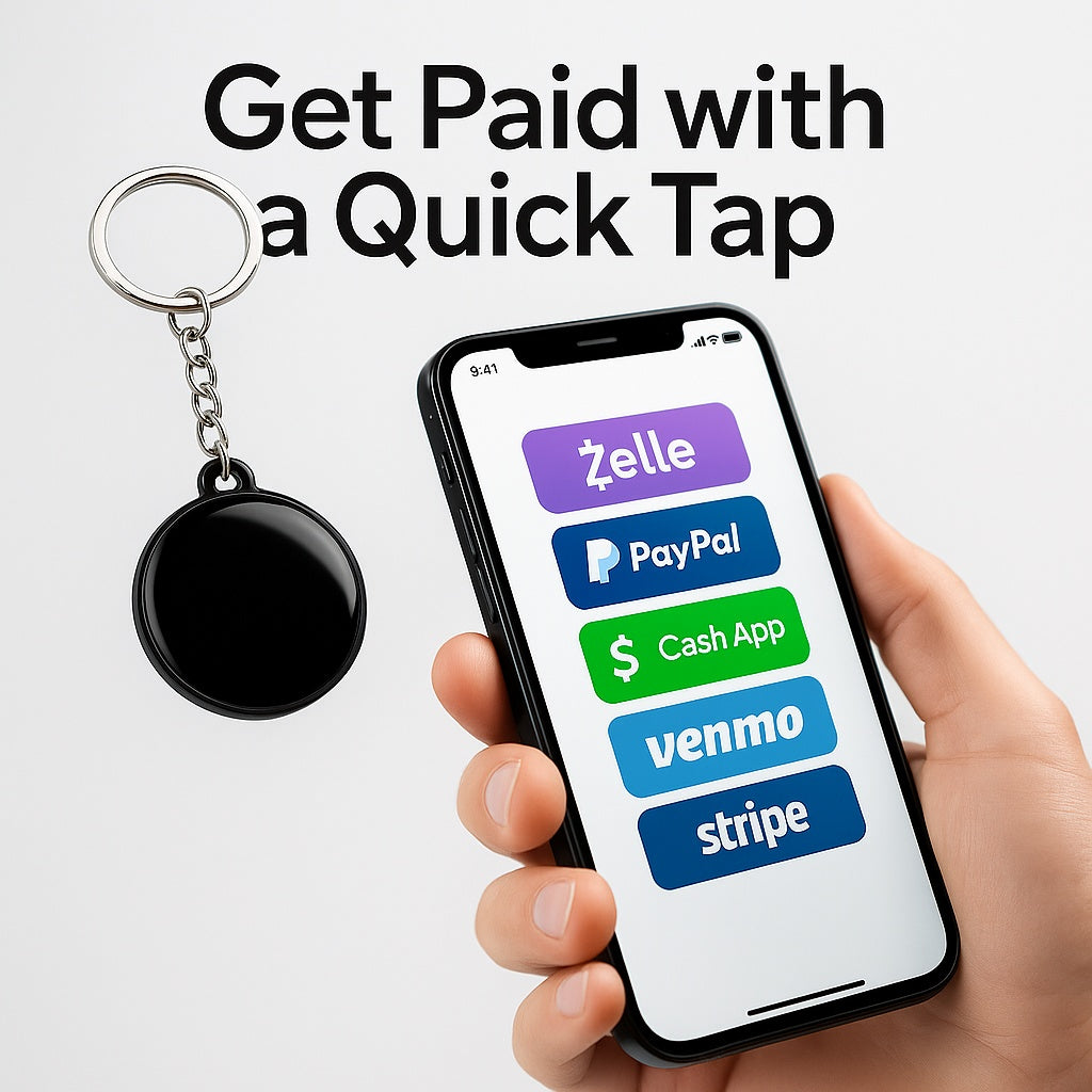 NFC Payment Keychain — Tap to Pay with PayPal, Zelle,& More - Image 1