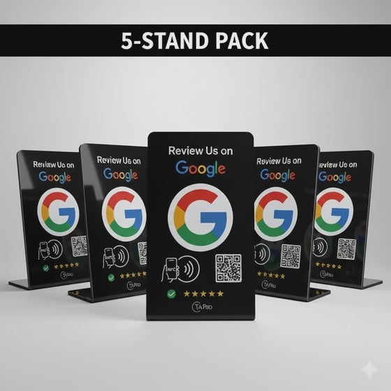 5-Pack NFC Google Review Stands