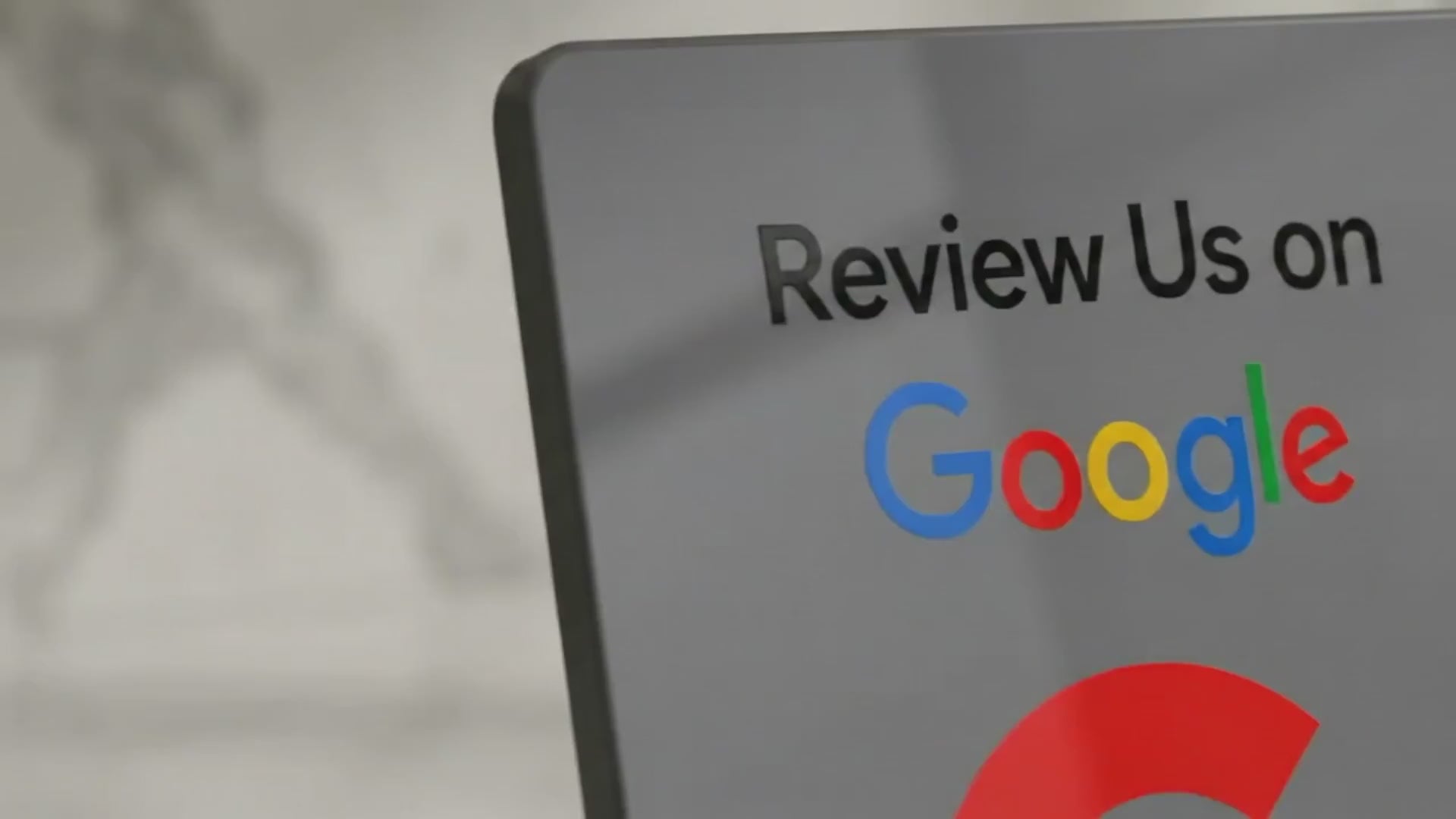 2 NFC Google Review Stands (2-Pack) - QR Code Tabletop Display