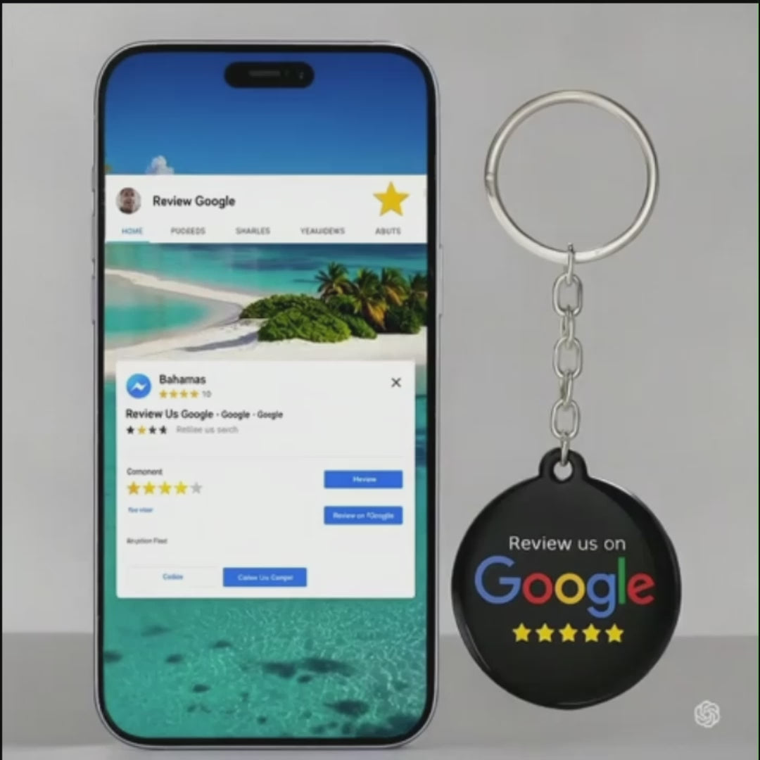 5-Pack NFC Google Review Keychain -TAPro