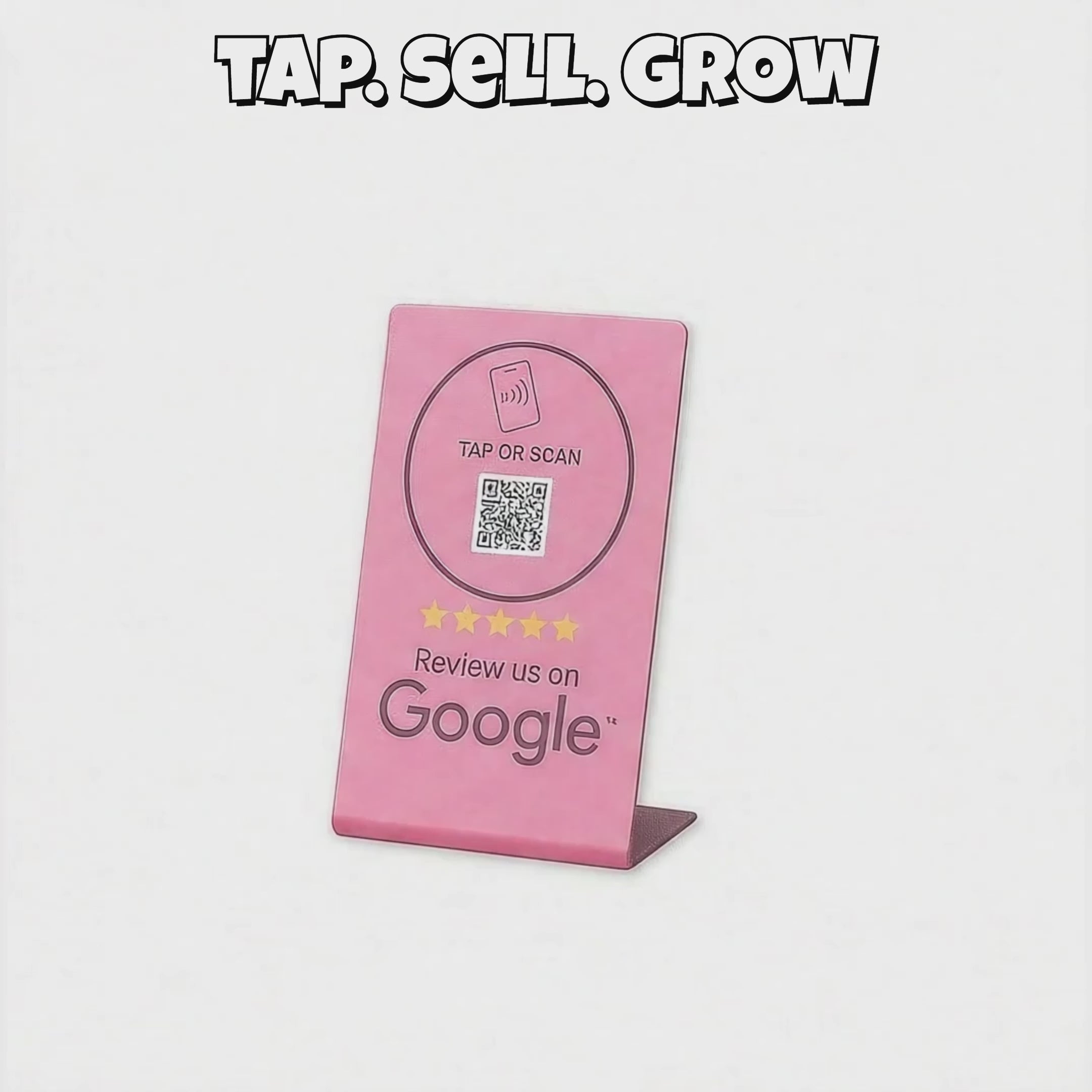 Tap Google Review Stand for Small Business Owners – Boost 5 Star Reviews Instantly with NFC and QR