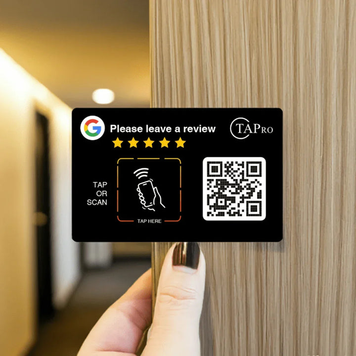 Google Review Plate | NFC & QR Google Review Sign & Plaque by TAPro | TAPRO