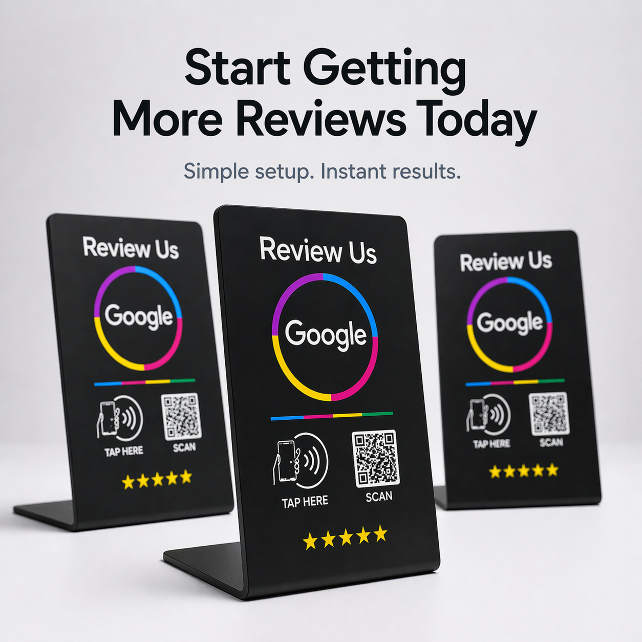 Google Review Stand - NFC & QR Code, Tap To Review System