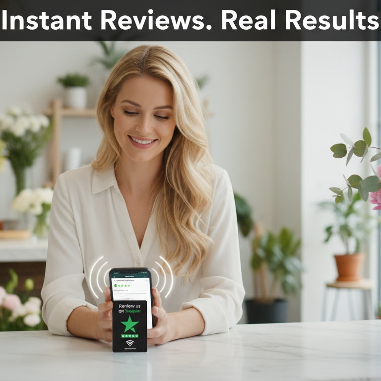 NFC Review Card for Trustpilot – digital business review tool to boost 5-star ratings and online reputation