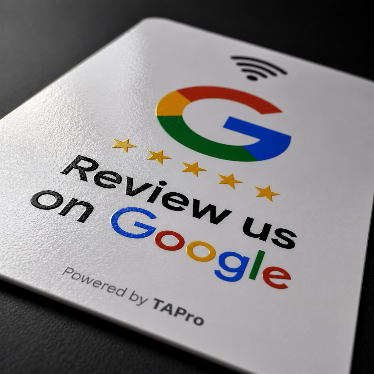 Google Review Tap Card – NFC + QR Code for Business | White
