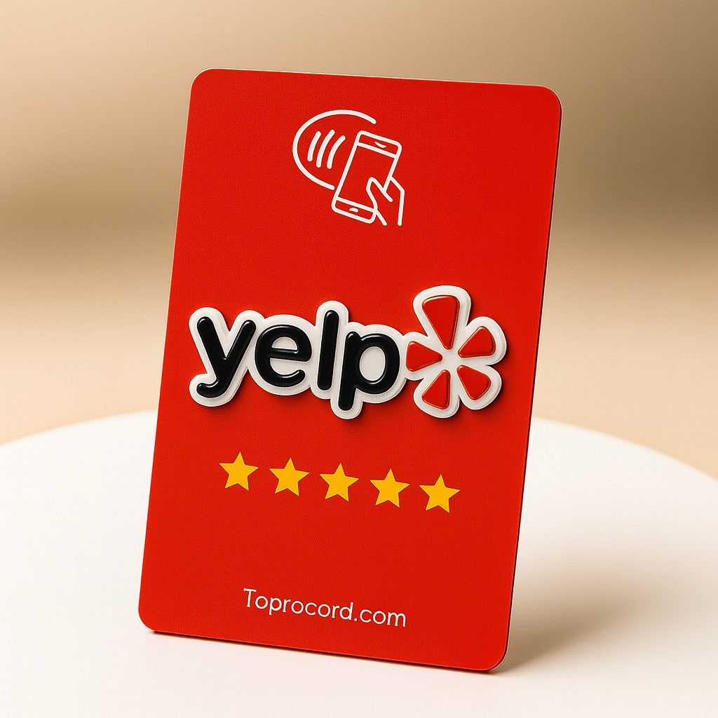 Yelp NFC Business Review Card – Increase Yelp Reviews Quickly