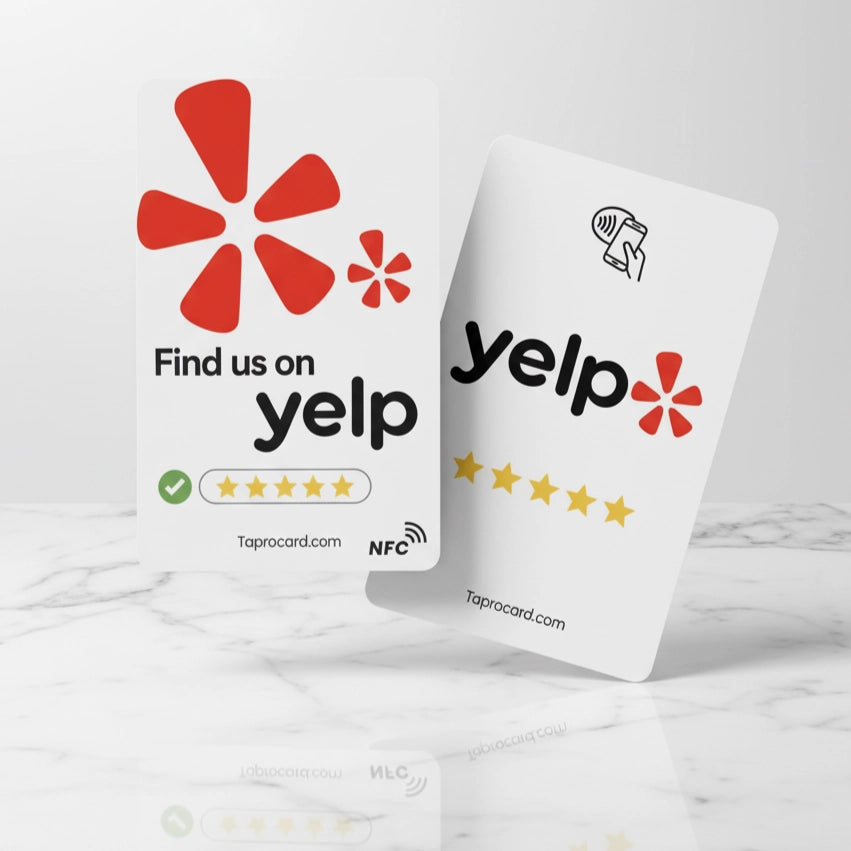 Yelp Review NFC Card – NTAG215 Chip, Tap & Scan for Instant Yelp Reviews, No App or Subscription Needed | TAPro (Copy)